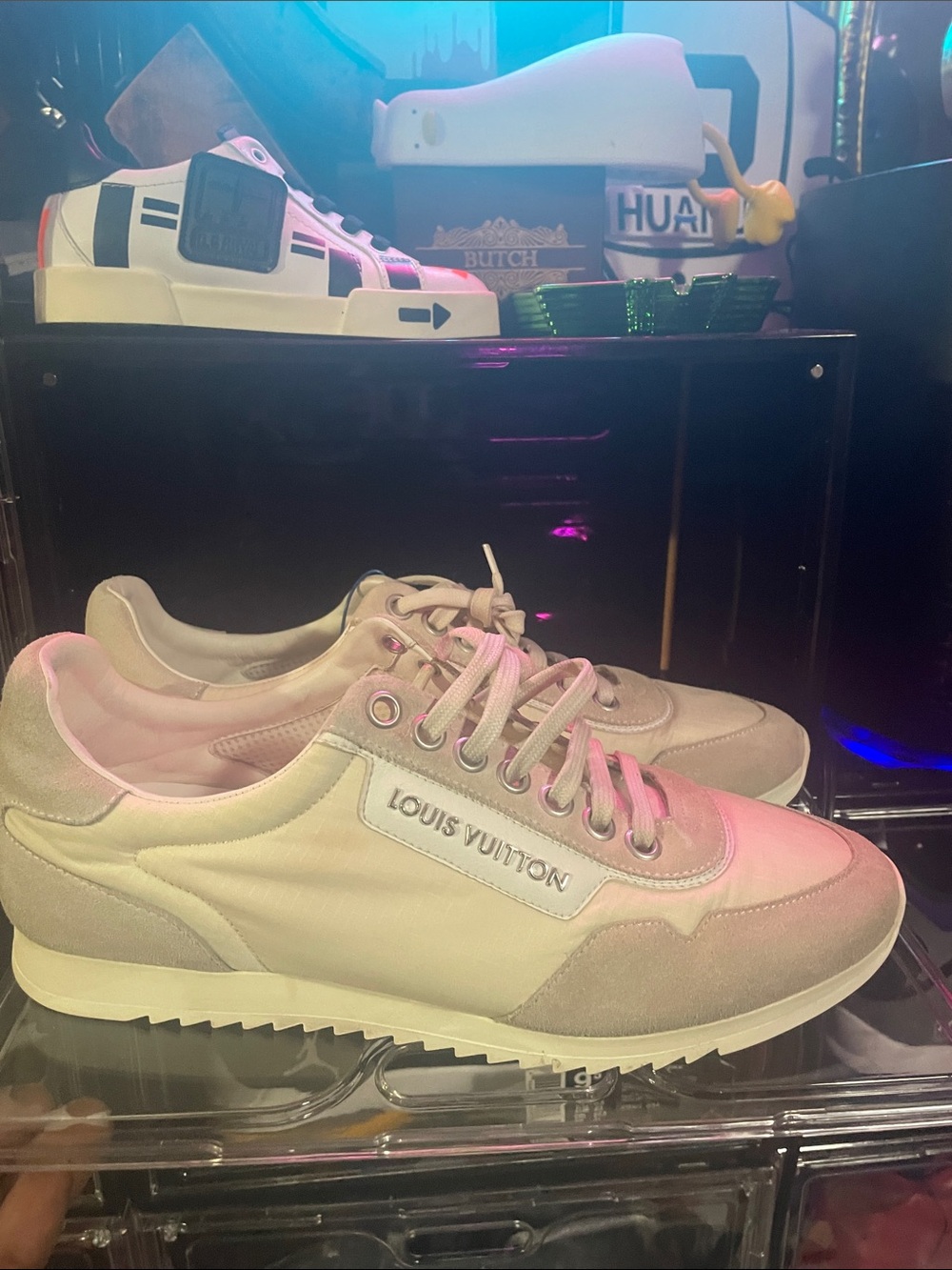 Louis Vuitton Runners Trainers Beige and Cream Men’s Low-Top Sneakers Authentic